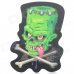 3D Creative Skull Patterned Car Decoration Sticker - Green