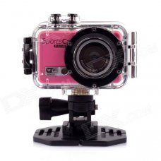 PANNOVO M300 5.0MP HD Sports Camera w/ 0.4" LCD, Wi-Fi, TF, USB - Pink PANNOVO M300 5.0MP HD Sports Camera w/ 0.4" LCD, Wi-Fi, TF, USB - Pink