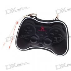 Hard Protective Carrying Case with Strap for PS3 Wireless Controller (Black)