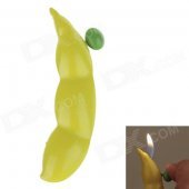 Pea Shape Zinc Alloy Oil Lighter - Yellow + Green