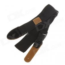 William Universal Canvas Guitar Strap - Black + Orange William Universal Canvas Guitar Strap - Black + Orange