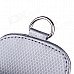 Carbon Fiber Pattern Microfiber Leather Upscale Debris Bag - Gray Carbon Fiber Pattern Microfiber Leather Upscale Debris Bag - Gray