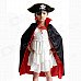 Children's Halloween Prop Double-sided Cloak for Costume Party - Black + Red Children's Halloween Prop Double-sided Cloak for Costume Party - Black + Red