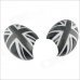 Carking D1409118 UK Flag Pattern ABS UV Protected Car Door Mirror Stickers - Grey + Black (2 PCS) Carking D1409118 UK Flag Pattern ABS UV Protected Car Door Mirror Stickers - Grey + Black (2 PCS)