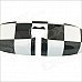Carking D1409127 Grid Pattern ABS UV Protected Car Interior Mirror Sticker - White + Black Carking D1409127 Grid Pattern ABS UV Protected Car Interior Mirror Sticker - White + Black