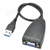 CHEERLINK 1920 x 1080 USB 3.0 to VGA Adapter - Black