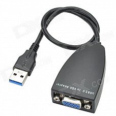 CHEERLINK 1920 x 1080 USB 3.0 to VGA Adapter - Black CHEERLINK 1920 x 1080 USB 3.0 to VGA Adapter - Black