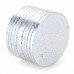 SZGAOY 14081903 N38 NdFeB Round Magnets - Silver (10 PCS)