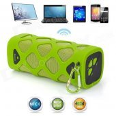 VINA Portable Outdoor Wireless Bluetooth v4.0 NFC Mini Speaker for IPHONE / Tablet - Grass Green