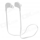 Cannice Muses1 Sports Wireless Bluetooth V4.0 Neckband In-Ear Earphone w/ Microphone - White