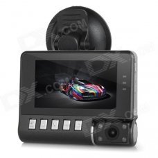 E1000 Multifunctional 2.5" TFT CMOS 180' Wide-Angle Night Vision HD Rotary Car DVR Camcorder - Black E1000 Multifunctional 2.5" TFT CMOS 180' Wide-Angle Night Vision HD Rotary Car DVR Camcorder - Black