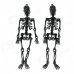 Halloween Rubber Skeleton Frame Hanging Decoration Ornament - Black (2 PCS) Halloween Rubber Skeleton Frame Hanging Decoration Ornament - Black (2 PCS)