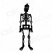 Halloween Rubber Skeleton Frame Hanging Decoration Ornament - Black (2 PCS) Halloween Rubber Skeleton Frame Hanging Decoration Ornament - Black (2 PCS)