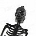Halloween Rubber Skeleton Frame Hanging Decoration Ornament - Black (2 PCS) Halloween Rubber Skeleton Frame Hanging Decoration Ornament - Black (2 PCS)