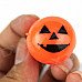 Halloween Pumpkin Smile Style Silicone Ring w/ LED Light - Orange + Black Halloween Pumpkin Smile Style Silicone Ring w/ LED Light - Orange + Black