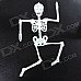 Halloween Glow-in-the-Dark PVC Skeleton Bones Decoration - White Halloween Glow-in-the-Dark PVC Skeleton Bones Decoration - White