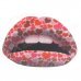 3D Sexy Heart Lip Style Car Decoration Sticker - Red + Multi-colored