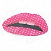 3D Sexy Dot Lip Style Car Decoration Sticker - Pink + White