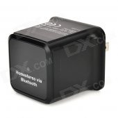 CYF-BT303 US Plug Bluetooth V2.1 Music Receiver w/ USB 2.0 + 3.5mm Audio Cable - Black + Golden