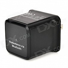 CYF-BT303 US Plug Bluetooth V2.1 Music Receiver w/ USB 2.0 + 3.5mm Audio Cable - Black + Golden