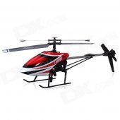 MJX F49 2.4G 4-CH Single-Blade R/C Helicopter Toy w/ Videography Function - Red + White + Black