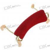 Professional Metal Base Violin Shoulder Rest for Size 1/8-1/4 (Rose Madder)