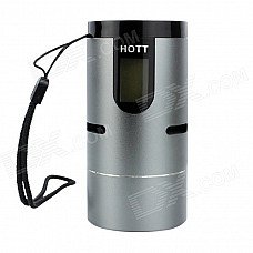 HOTT S010 1.0" LCD Waterproof Outdoor Sports Subwoofer Speaker w/ FM/ TF - Sliver HOTT S010 1.0" LCD Waterproof Outdoor Sports Subwoofer Speaker w/ FM/ TF - Sliver