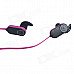 HV803 Wireless Bluetooth V3.0 + EDR In-Ear Earphone - Black + Deep Pink