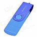 Ourspop SJ-20 Rotary USB 2.0 Flash Disk w/ Micro USB - Blue (64GB) Ourspop SJ-20 Rotary USB 2.0 Flash Disk w/ Micro USB - Blue (64GB)