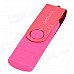 Ourspop SJ20 Rotary USB 2.0 Flash Disk w/ Micro USB - Purple + Pink (32GB) Ourspop SJ20 Rotary USB 2.0 Flash Disk w/ Micro USB - Purple + Pink (32GB)