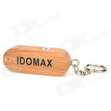 IDOMAX M027 Full Capacity Classics Wood + Bamboo USB 2.0 Flash Drive - Yellow (4GB)