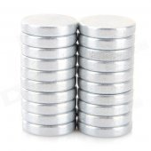 SZGAOY N38 Round Shaped NdFeB Magnet - Silver (20 PCS)
