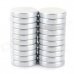 SZGAOY N38 Round Shaped NdFeB Magnet - Silver (20 PCS)