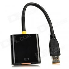 USB 3.0 to VGA Adapter - Black USB 3.0 to VGA Adapter - Black