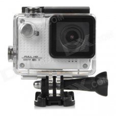 S30W Water Resistant 1.5" TFT CCD 1080P HD 150' Wide-Angle Sports Camcorder w/ Wi-Fi - White + Black S30W Water Resistant 1.5" TFT CCD 1080P HD 150' Wide-Angle Sports Camcorder w/ Wi-Fi - White + Black