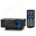 HX-100 Mini LED Home Projector w/ AV / VGA / SD / USB / HDMI + Remote Control - Black (EU Plug)