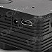 HX-100 Mini LED Home Projector w/ AV / VGA / SD / USB / HDMI + Remote Control - Black (EU Plug)