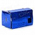 DIY Google Cardboard Virtual Reality 3D Glasses w/ NFC for 4~7" Cell Phone - Blue DIY Google Cardboard Virtual Reality 3D Glasses w/ NFC for 4~7" Cell Phone - Blue