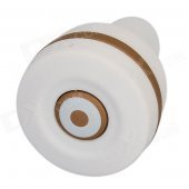 ZY ZY-S8 Mini Bluetooth V3.0 1-to-2 In-Ear Earphone w/ Microphone - White + Gold