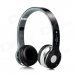 Foldable On-ear Wireless Stereo Bluetooth Headphones Supports MP3, FM & TF Card Reader - Black