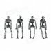 Halloween Plastic Skeleton Frame Hanging Decoration - Silver Black (4 PCS) Halloween Plastic Skeleton Frame Hanging Decoration - Silver Black (4 PCS)