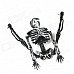 Halloween Plastic Skeleton Frame Hanging Decoration - Silver Black (4 PCS) Halloween Plastic Skeleton Frame Hanging Decoration - Silver Black (4 PCS)