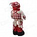 NEJE ST0006-4 Christmas Stretch Santa Claus Gift Snowman Doll - Red + White NEJE ST0006-4 Christmas Stretch Santa Claus Gift Snowman Doll - Red + White