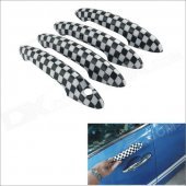 Carking Grid Pattern ABS UV Protected Door Handle Cover for Mini Cooper Countryman (4 PCS)