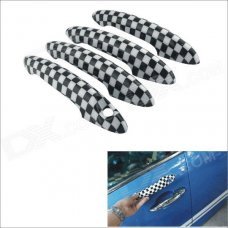 Carking Grid Pattern ABS UV Protected Door Handle Cover for Mini Cooper Countryman (4 PCS)