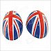 Carking D1409118 UK Flag Pattern ABS Car Door Mirror Stickers - Red + Blue + Multi-Color (2 PCS)