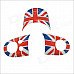 Carking DIY ABS Steering Wheel Covers Stickers for BMW Mini Cooper - Red + Blue + Multi-Color