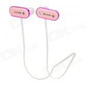 Aita AT-BT33 Sports Bluetooth V4.0 Earhook Headphone w/ Microphone - Pink + White