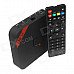 MXQ Quad-Core H.265 Android 4.4.2 Google TV Player w/ 1GB RAM, 8GB ROM, TF, Wi-Fi, US Plug MXQ Quad-Core H.265 Android 4.4.2 Google TV Player w/ 1GB RAM, 8GB ROM, TF, Wi-Fi, US Plug