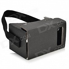 DIY Virtual Reality Paper Card Google Cardboard Resin Glasses - Black DIY Virtual Reality Paper Card Google Cardboard Resin Glasses - Black